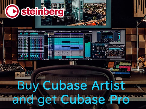 Buy Cubase Artist DAW software and get Cubase Pro campaign!
