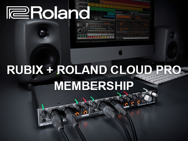 Free ROLAND CLOUD PRO Membership For Rubics Series Audio Interface Users!