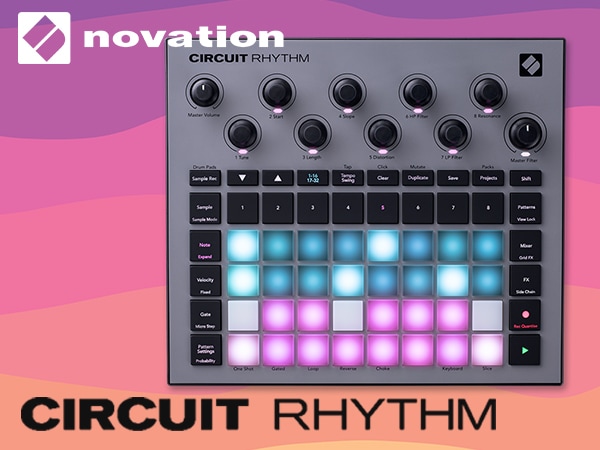 ビートメイク向けサンプラーNOVATION / Circuit Rhythm登場！
