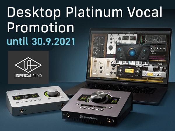 UNIVERSAL AUDIO Desktop Platinum Vocal Promotion Extended Until September 30th!