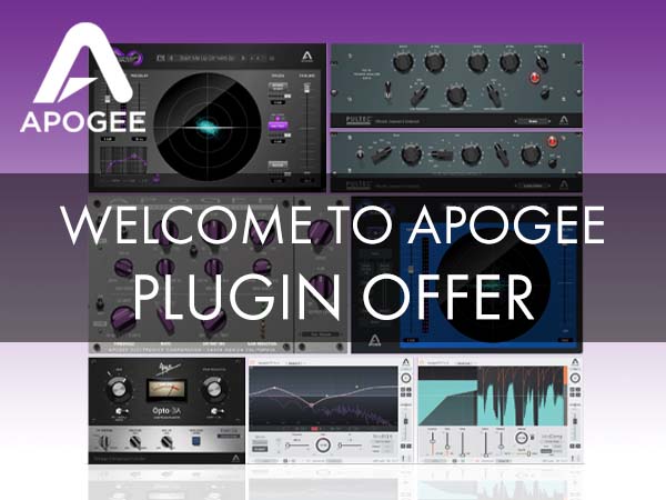 Half price promotion for Apogee plugin!
