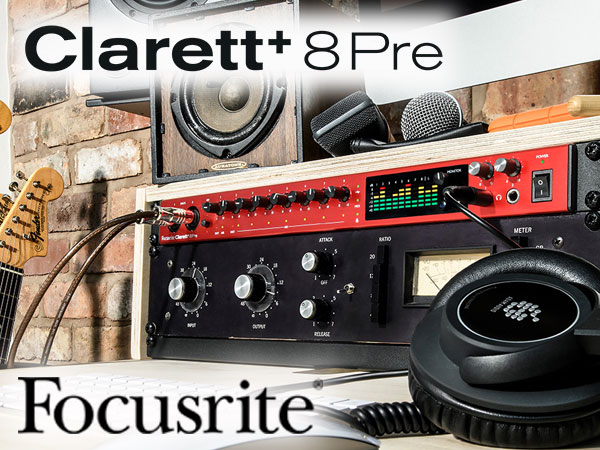 FOCUSRITEの新オーディオインターフェイスClarett+ 8 Pre USB入荷！