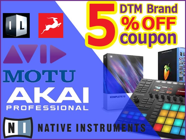 DTM popular brand 5% OFF coupon!