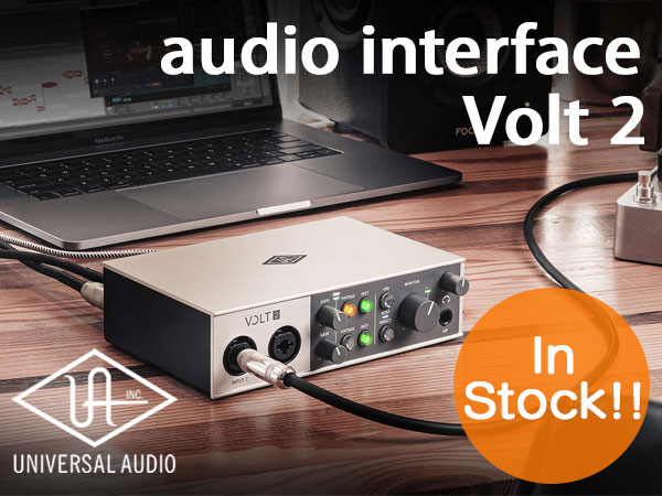 UNIVERSAL AUDIO's audio interface "Volt 2" in stock!