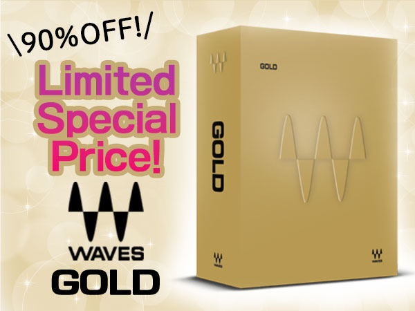 90% OFF for WAVES plug-in 