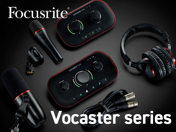 FOCUSRITE  Vocaster Series,  Audio interface for podcasts,   is now in stock!