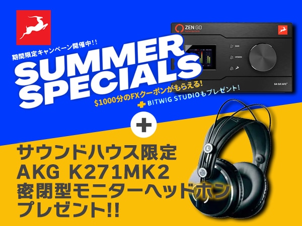 【AKGヘッドホン進呈】Zen Go Synergy Core Thunderboltモデル新発売キャンペーン！