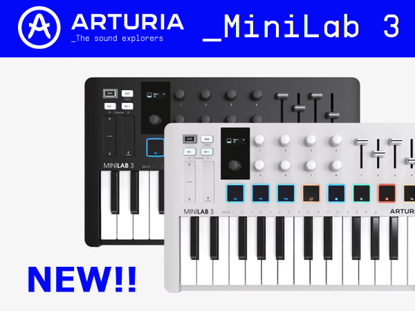 New MiniLab 3 Keyboard Controller from ARTURIA!