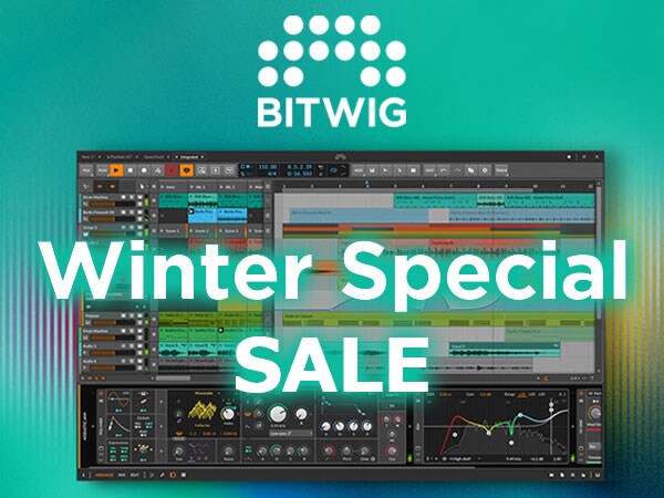 DAWの枠を超えた革新的ツール「Bitwig Studio」ウィンタースペシャル・セール！