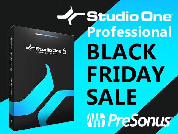 大人気DAWソフトPRESONUS「Studio One Professional」ブラックフライデー・セール！