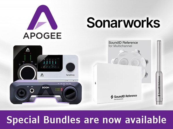 Apogee & Sonarworks Great Campaign period bundles are now available!