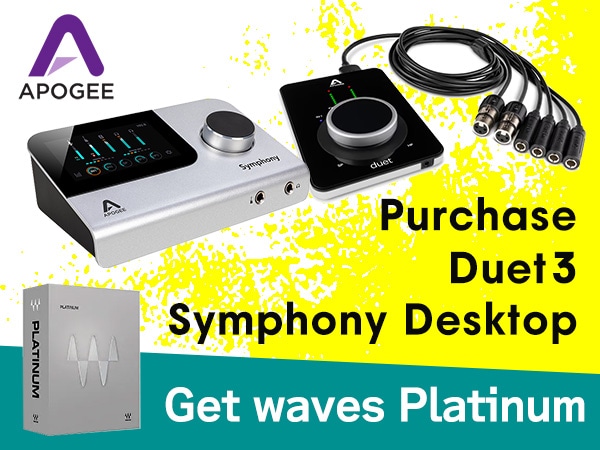 [Campaign period/quantity limited] Get a Waves Platinum by purchasing APOGEE products!