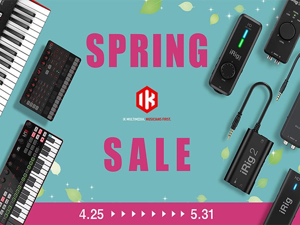 IK Multimedia "iRig Spring Savings" promotion is underway!