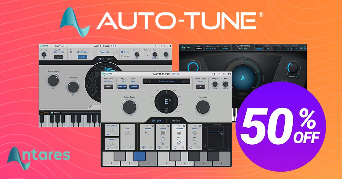 【期間限定】 Antares / AutoTuneシリーズ 50オフセール開催中！｜サウンドハウス