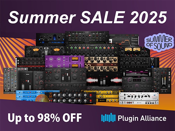 【Up to 98% OFF】Plugin Alliance Summer SALE 2025！
