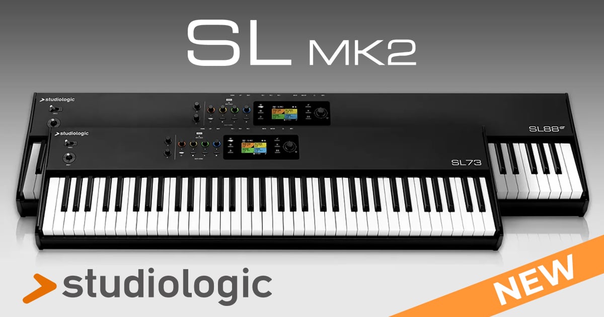 新製品】MIDIキーボード Studiologic「SL MK2シリーズ」登場