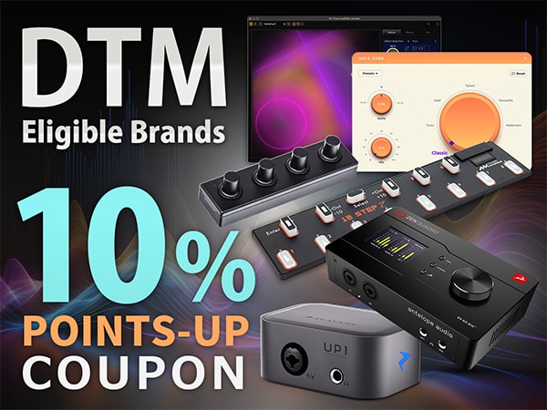 Up to 20% Back! 10% Points-Up Coupon for Selected DTM Distributor Brands
