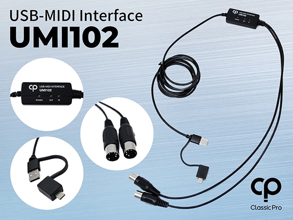 CLASSIC PRO / UMI102 USB-MIDI Interface Now Available!