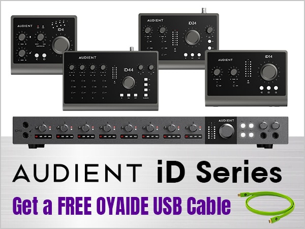 [Summer Campaign] Get a FREE OYAIDE USB Cable When You Purchase a Qualifying Audient iD Series Interface!