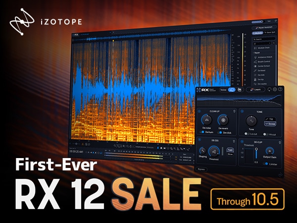 [iZotope] First-Ever RX 12 Sale!