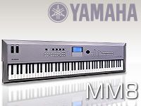 YAMAHAより88鍵ピアノタッチ鍵盤搭載のライト級シンセサイザー「MM8」登場
