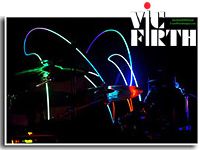インパクトたっぷり、7色に光るスティック VIC FIRTH