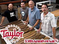 Taylor 35周年記念モデルギター続々登場！