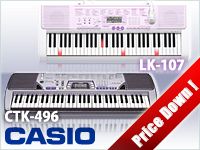 CASIOのポータブルキーボード2機種が台数限定の大特価！