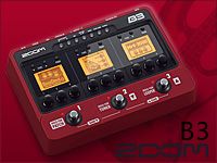 ZOOMよりベースエフェクター&シミュレーターB3登場！