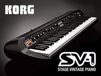 KORG のステージ・ビンテージ・ピアノSV1のブラックが入荷。