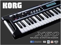 KORGの超軽量シンセX50が入荷しました。