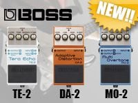 BOSSコンパクトエフェクター新製品3機種が2/16に発売開始！