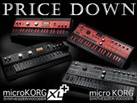 microKORGの限定特別カラーモデルを値下げしました。