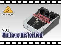 BEHRINGER ヴィンテージディストーション VD1 サウンドバリエーションの動画をアップしました。