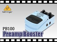 BEHRINGER プリアンプブースター PB100 サウンドバリエーションの動画をアップしました。