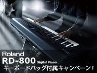 ROLANDのステージピアノ「RD-800」キーボードバッグ付属キャンペーン!