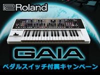 ROLANDのバーチャル・アナログ・シンセサイザー「GAIA SH-01」に、ペダルスイッチが付属するキャンペーンを実施中。