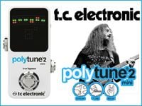 TC ELECTRONICのチューナーPOLYTUNE MINIがリニューアル