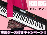 KORGの人気シンセ「KROSS-61」専用ケース付属キャンペーン！