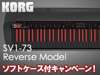 KORG「SV1-73R BK」ケース付きキャンペーン！