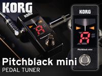 KORGの人気ペダルチューナーPitchblackがミニサイズで登場！