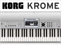 KORGシンセ「KROME-88」のプラチナム・カラーが限定特価！