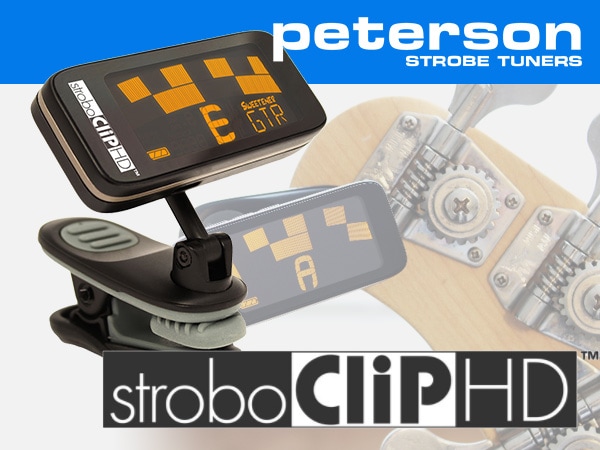 クリップチューナーPETERSON「StroboClip HD」取扱開始！！