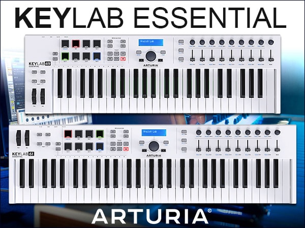 ARTURIAよりMIDIキーボード「KEYLAB ESSENTIAL 49/61」登場！