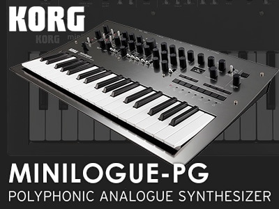KORGのアナログ・シンセ minilogueの限定カラー入荷！