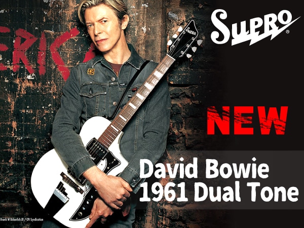 2019年SUPRO新製品第二弾 エレキギター David Bowie 1961 Dual Tone登場！