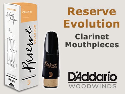 D'Addario Woodwinds レゼルヴ エボリューション クラリネットマウスピース取扱開始！