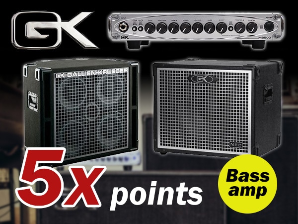 ALL GALLIEN-KRUEGER products 5% points campaign！