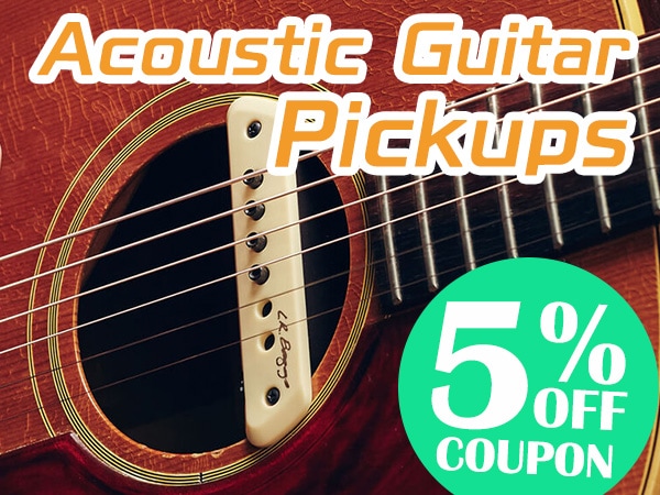 Acoustic guitar pickup coupon for up to 5% OFF available!