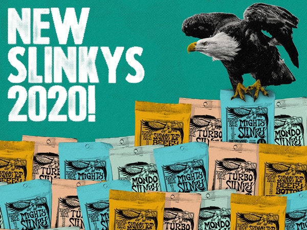 ERNIEBALL classic Slinky series! New sets now available!